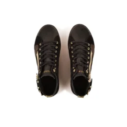 Pataugas PALME/MIX F4H NOIR/DORÉ -Pataugas Soldes Boutique 628270 946 BASKET FEMME PALME MIX F4H NOIR DORE 6