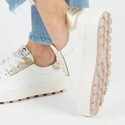 Pataugas ARAN/M F2H BLANC/DORÉ -Pataugas Soldes Boutique ARANMF2HBLANCDORE2