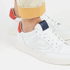 Pataugas BASALTE/N H2H BLANC/ROUGE -Pataugas Soldes Boutique BASALTNH2HBLANCROUGE2