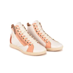 Pataugas PALME/PER F2I ABRICOT -Pataugas Soldes Boutique BASKET FEMME PALME PER F2I ABRICOT 628402 252 4