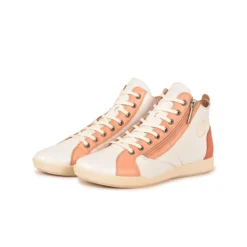 Pataugas PALME/PER F2I ABRICOT -Pataugas Soldes Boutique BASKET FEMME PALME PER F2I ABRICOT 628402 252 5