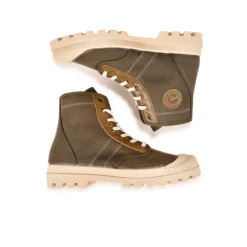 Pataugas AUTHENTIQUE M/SC F2I KAKI -Pataugas Soldes Boutique BOOTS FEMME OG M SC F2I KAKI 628343 554 6