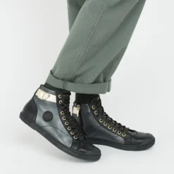 Nouvelles versions -Pataugas Soldes Boutique LATSA 628259946 NOIR DORE